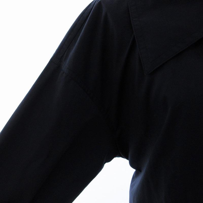 ハナエモリ HANAE MORI トレンチコート ロング M 紺 ネイビー /EE