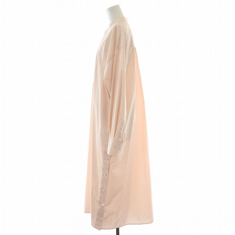 ネイヴ Nave 24SS シャツワンピース マキシ ロング 長袖 バンドカラー  