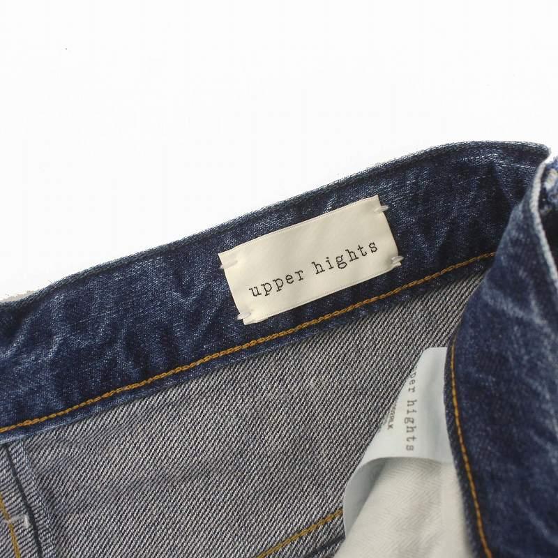 アッパーハイツ LAKE ダメージ加工デニムパンツ レディース 21 ブルー  