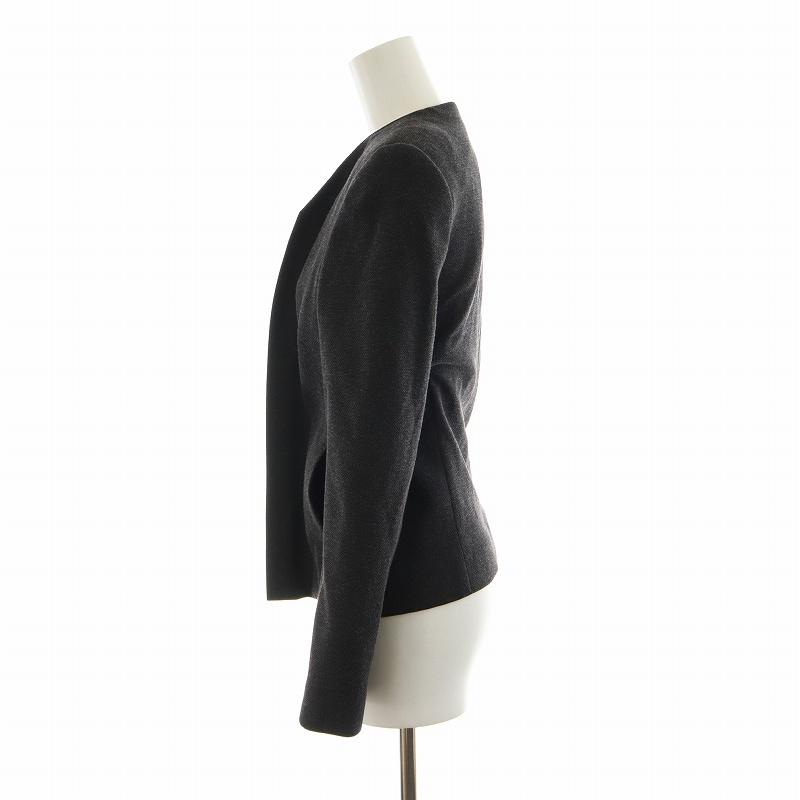 【ポールスミス】ノーカラーコート 黒 38size 極上】Paul Smith ポールスミス ノーカラー ウール コート ロング 洗練