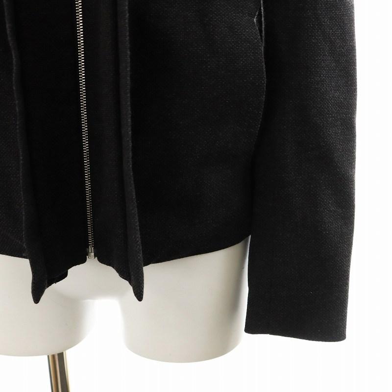 【ポールスミス】ノーカラーコート 黒 38size 美品 ポールスミスblack 2way 襟付き ノーカラー ダウン コート◇黒