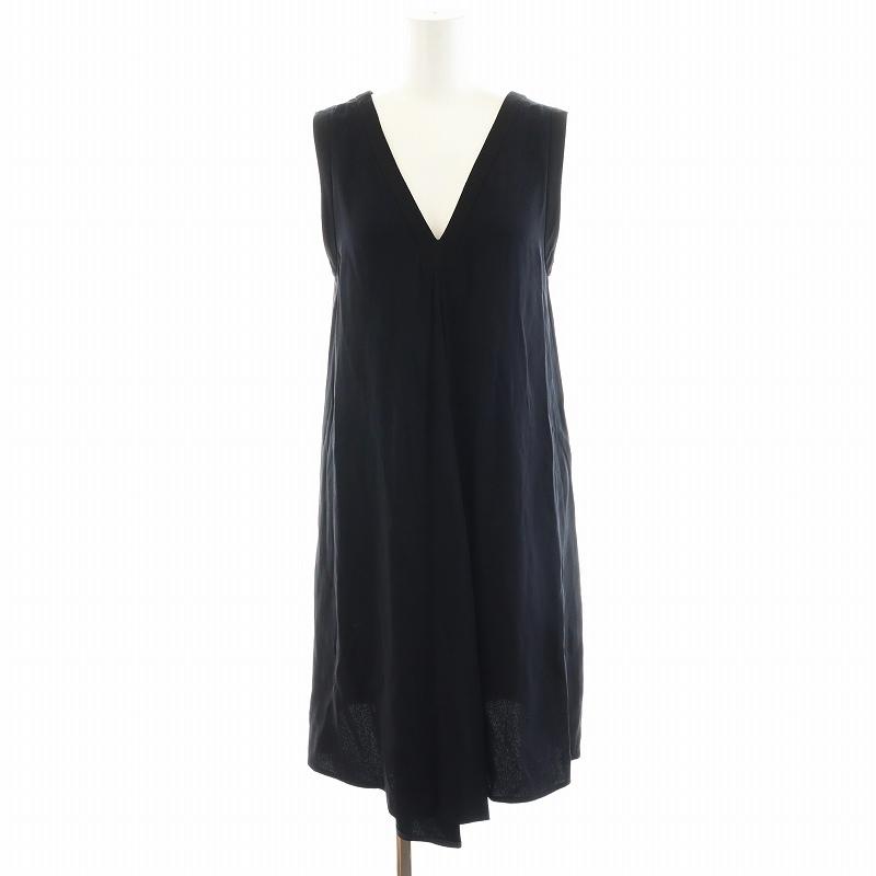 MARNI（マルニ） ワンピース ひざ丈 Vネック ノースリーブ 36 XS 紺