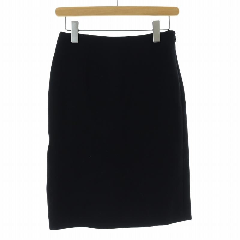 MARNI マルニ タイトスカート ひざ丈 無地 ウール シルク 38 S 黒  