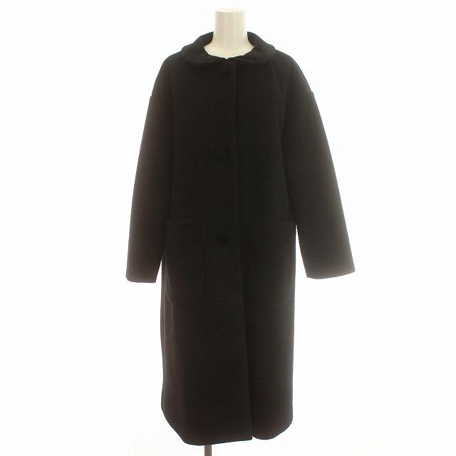 丸襟 コート 黒 ALTO CAPPOTTO コート カシミヤ混 11AR 黒 ブラック 