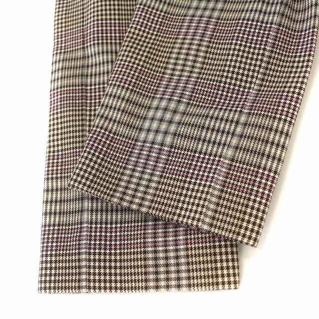 アナイ ANAYI 18SS コート チェック スプリングコート 背抜き 36