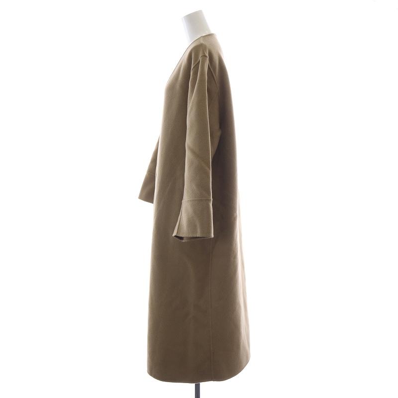 【美品】Plage プラージュ ハミルトンコクーンコート カーキ 36サイズ プラージュ Plage ハミルトンコクーンコート ノーカラー アウター 前