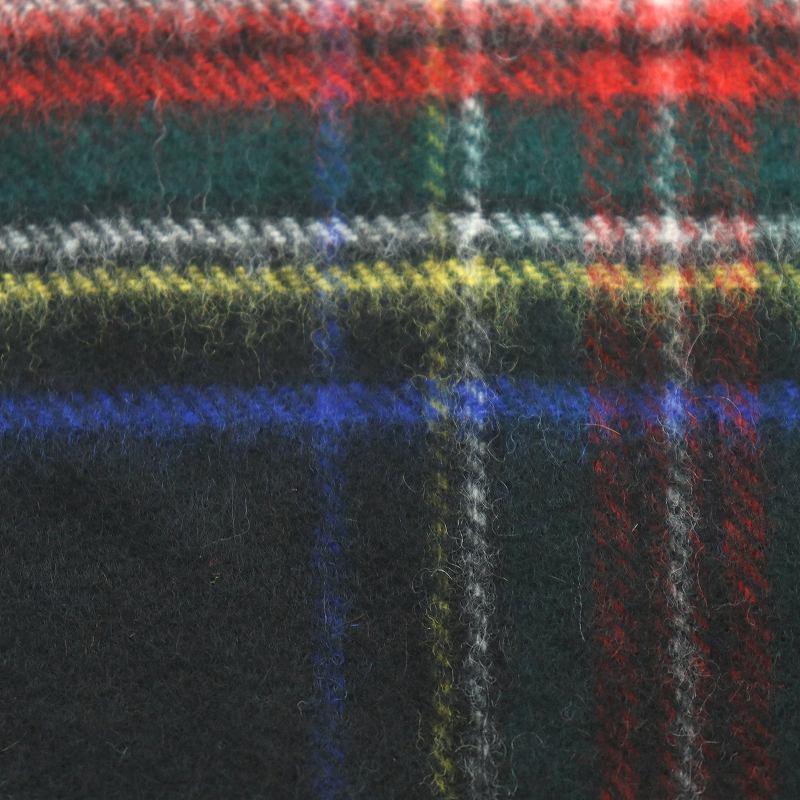 【中古】未使用品 Johnstons of Elgin マフラー ストール カシミヤ チェック柄 総柄 フリンジ 180×25cm マルチカラー 未使用品 ジョンストンズオブエルガン Johnstons of Elgin マフラー