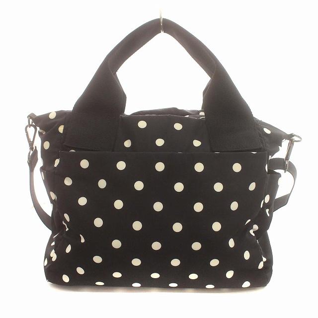 ear PAPILLONNER/イアパピヨネ ショルダーバッグ/ブラック/ドット イア パピヨネ ear PAPILLONNER ハンドバッグ 水玉 ドット ショルダー