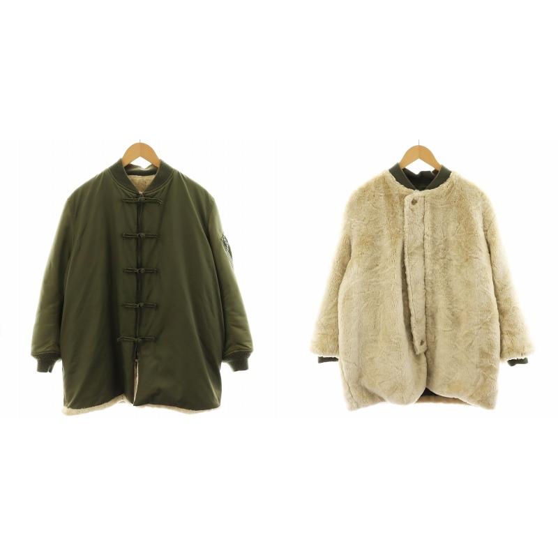 完売品　08sircus エコファー リバーシブル ブルゾン アウター MA-1 08sircus (ゼロエイトサーカス) MA-1×Eco fur reversible / MA-1