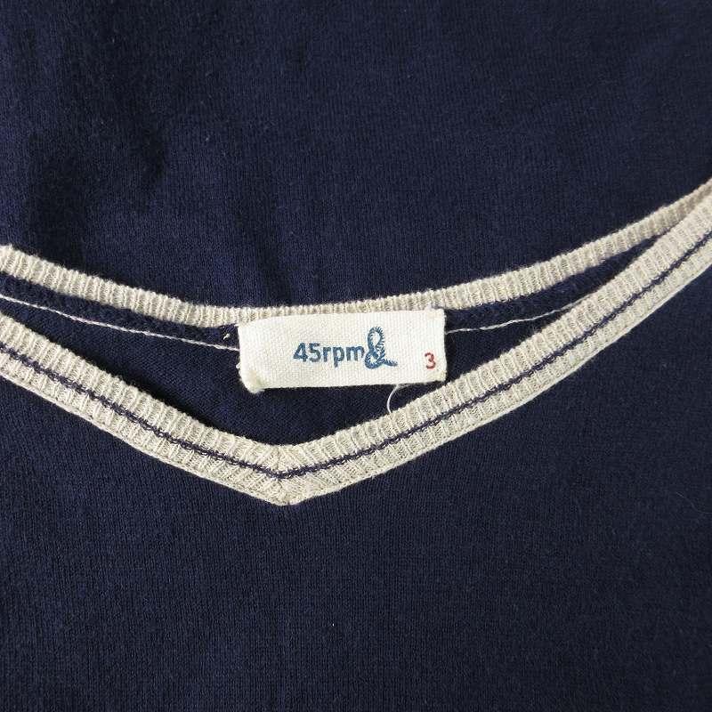 45rpm / フォーティーファイブアールピーエム　ノースリーブトップス フォーティーファイブアールピーエム 45R 45rpm カットソー