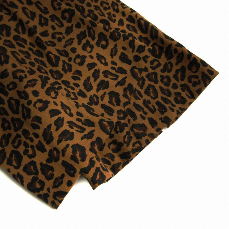 リリーブラウン Lily Brown フレアパンツ レオパード ヒョウ柄