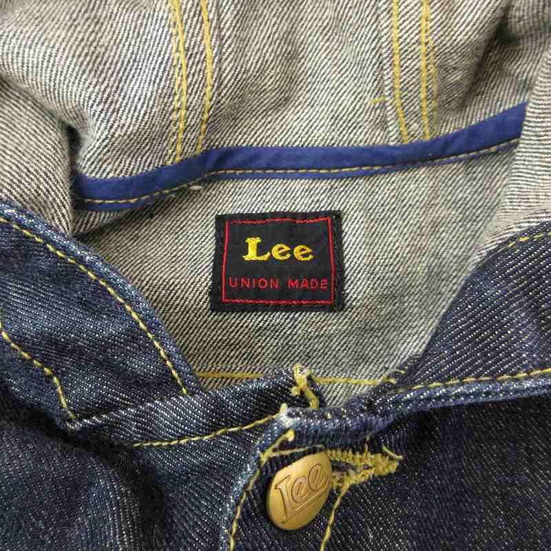 Lee リー LEE デニムジャケット Gジャン フーディー 金ボタン 34 Lee リー LEE デニムジャケット Gジャン フーディー 金ボタン 34