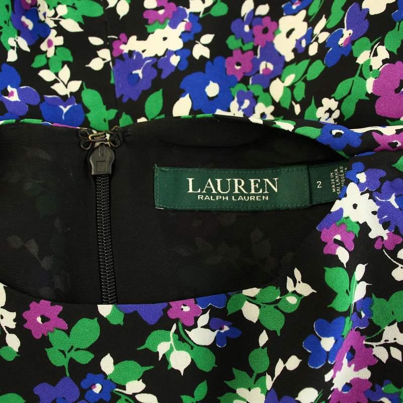 ローレンラルフローレン LAUREN RALPH ワンピース ひざ丈 ラウンド 
