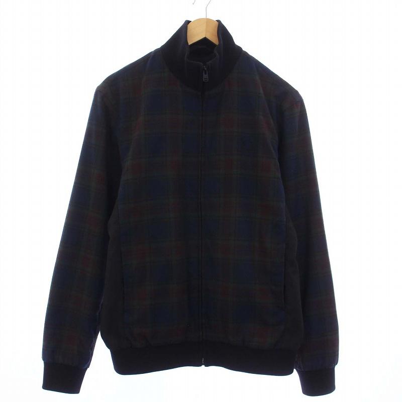 FRED PERRY タータン チェック ジップ スルー ジャケット ブルゾン