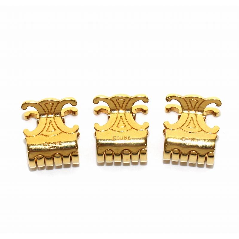 セリーヌ ミニ ヘア クリップ CELINE ゴールド ヘアクリップ 2個セット