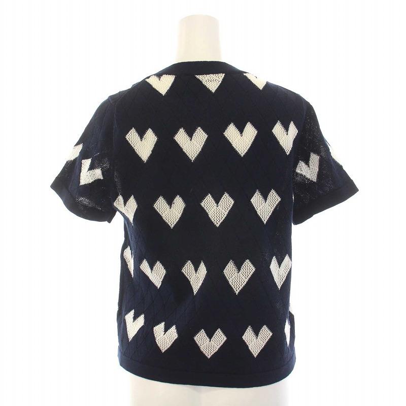 NKKNIT ニットポロシャツハート