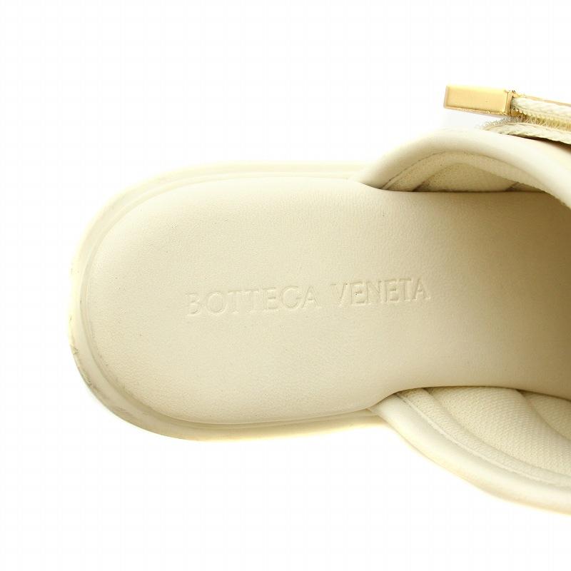 極美品 ボッテガヴェネタ フラッシュ サンダル 白 厚底 ヒールレザー 36 BOTTEGA VENETA（ボッテガ・ヴェネタ） フラッシュ FLASH サンダル