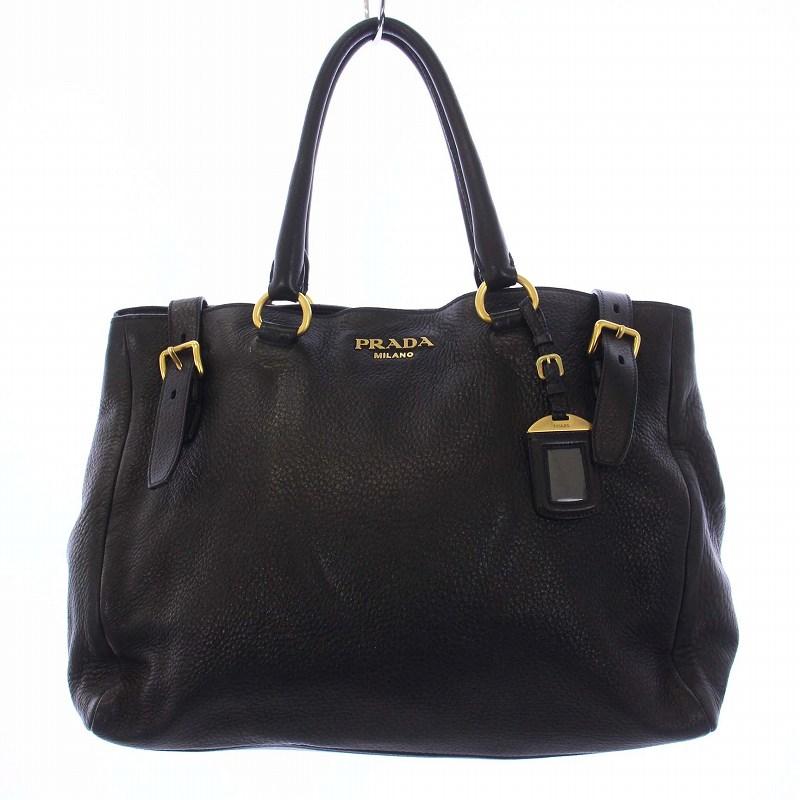 PRADA プラダ MILANO トートバッグ ハンドバッグ レザー PRADA プラダ MILANO トートバッグ ハンドバッグ レザー