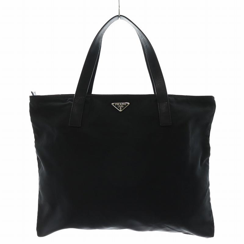 PRADA プラダ 三角プレート トートバッグ ハンドバッグ ナイロン PRADA プラダ 三角プレート トートバッグ ハンドバッグ ナイロン