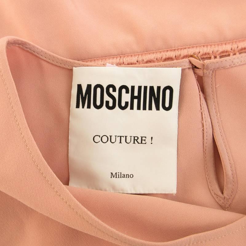MOSCHINO ノースリーブひざ丈ワンピース ピンク MOSCHINO ノースリーブひざ丈ワンピース ピンク