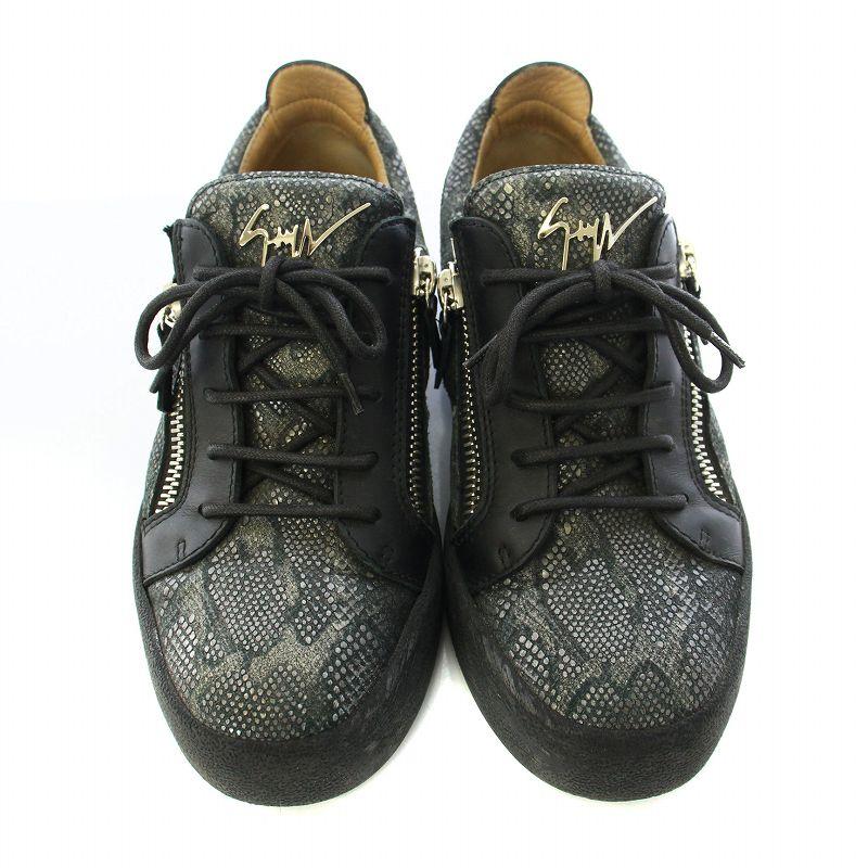 GIUSEPPE ZANOTTI DESIGN スニーカー ローカット レザー パイソン型 