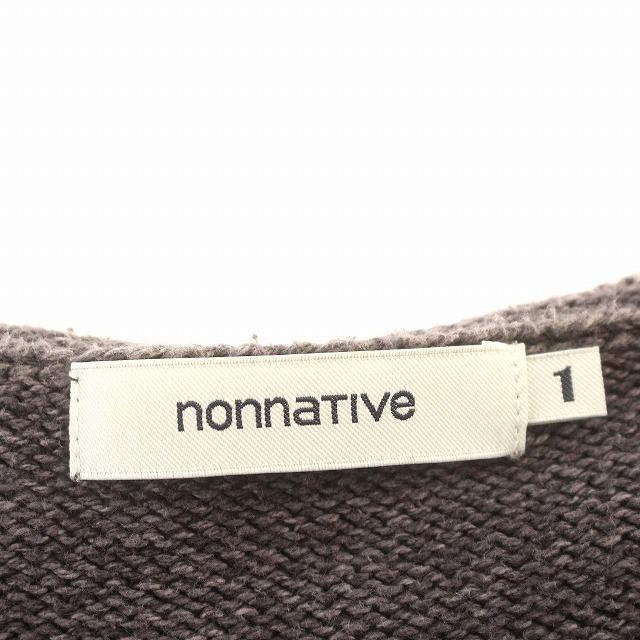 ノンネイティブ nonnative ニット コットン セーター 長袖 1 S グレー