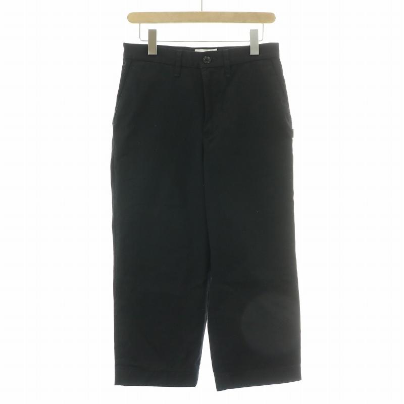 WTAPS CREASE/TROUSERS/COPO.TWILL BLACK L 【公式通販】