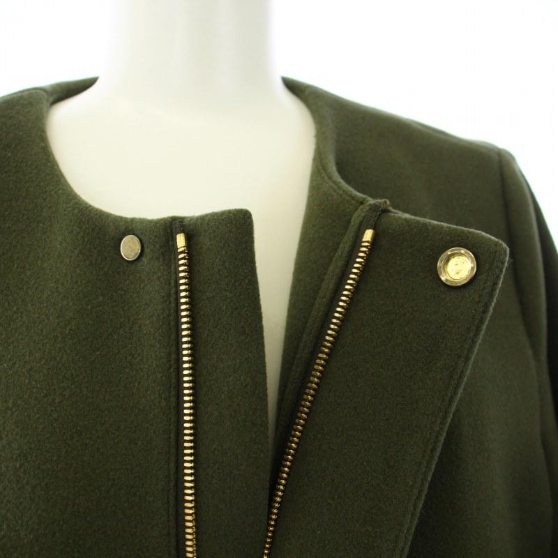 マカフィー MACPHEE トゥモローランド 17AW ノーカラーコート ミドル丈