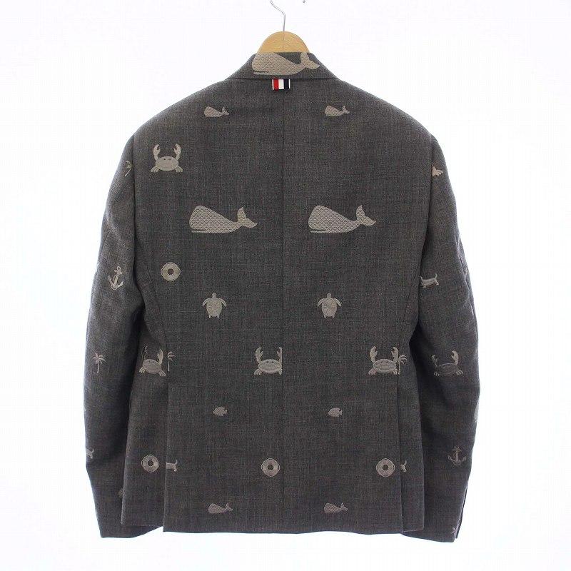トムブラウン THOM BROWNE テーラードジャケット シングル ファン 