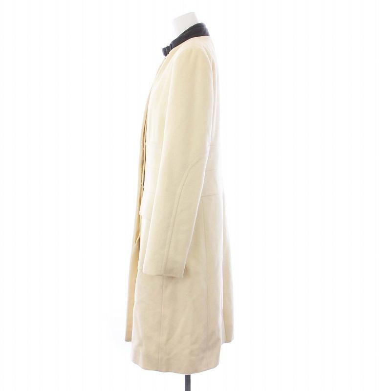 【中古】グッチ GUCCI トムフォード期 ロングコート アウター カシミヤ混 ハイネック 42 L アイボリー AG801 GUCCI（グッチ） トムフォード期 ロングコート アウター カシミヤ混