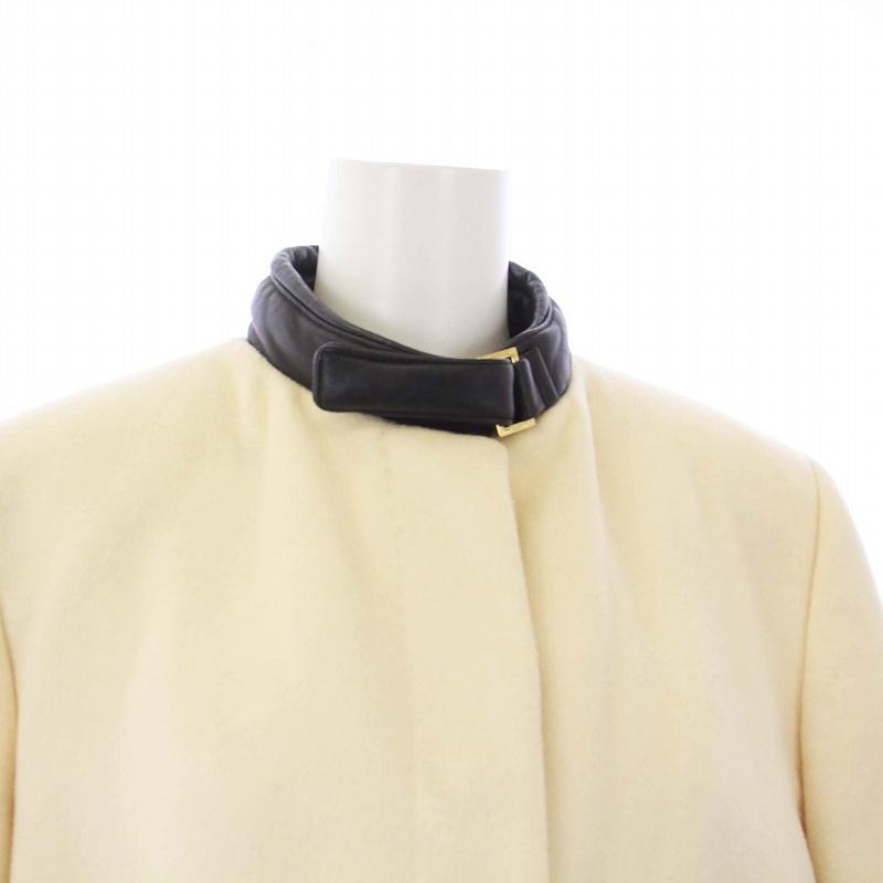 【中古】グッチ GUCCI トムフォード期 ロングコート アウター カシミヤ混 ハイネック 42 L アイボリー AG801 GUCCI（グッチ） トムフォード期 ロングコート アウター カシミヤ混