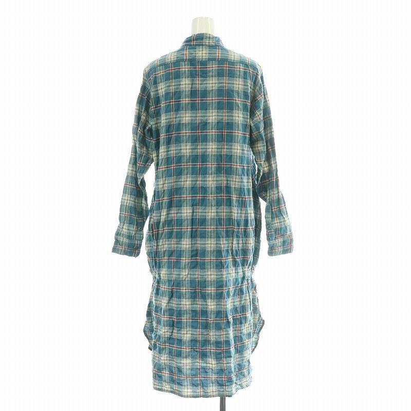 キャピタル kapital シャツワンピース 長袖 ひざ丈 レギュラーカラー