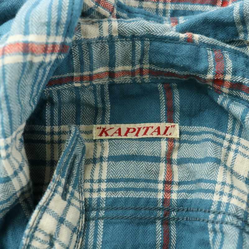 キャピタル kapital シャツワンピース 長袖 ひざ丈 レギュラー