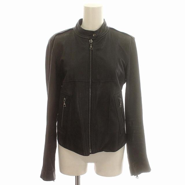 ●美品●　セオリー　ラムレザー　シングル　ライダース　ジャケット　黒　S　羊革 セオリー Theory 22AW ダブルライダースジャケット 羊革 ラムレザー 黒