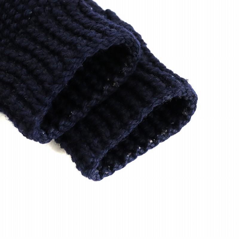 インバーアラン INVERALLAN 3A CARDIGAN カーディガン ウール 紺