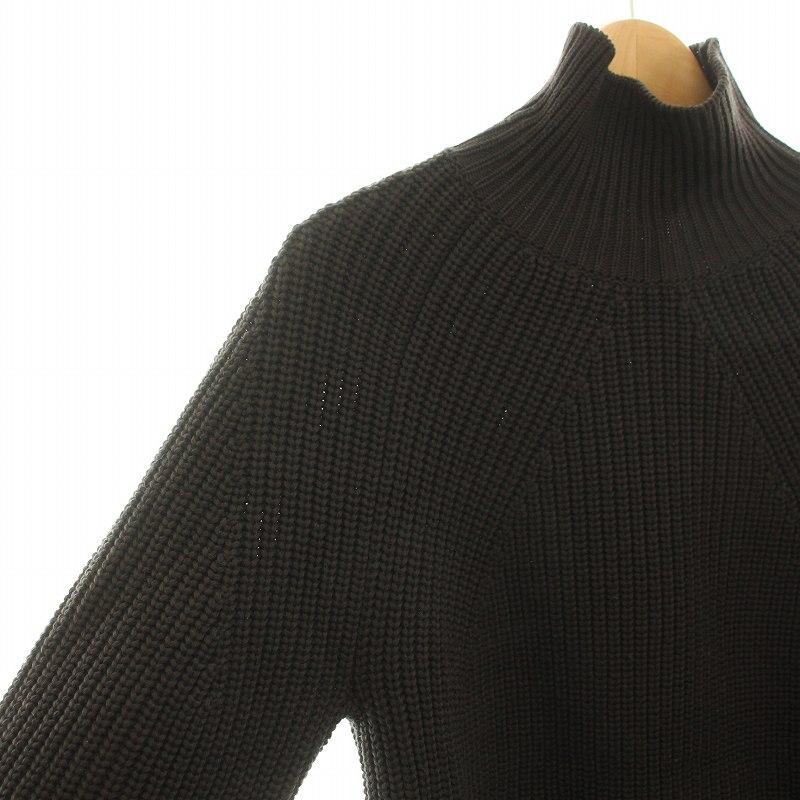 バトナー BATONER ウール5G片畦タートルネックニット セーター 長袖
