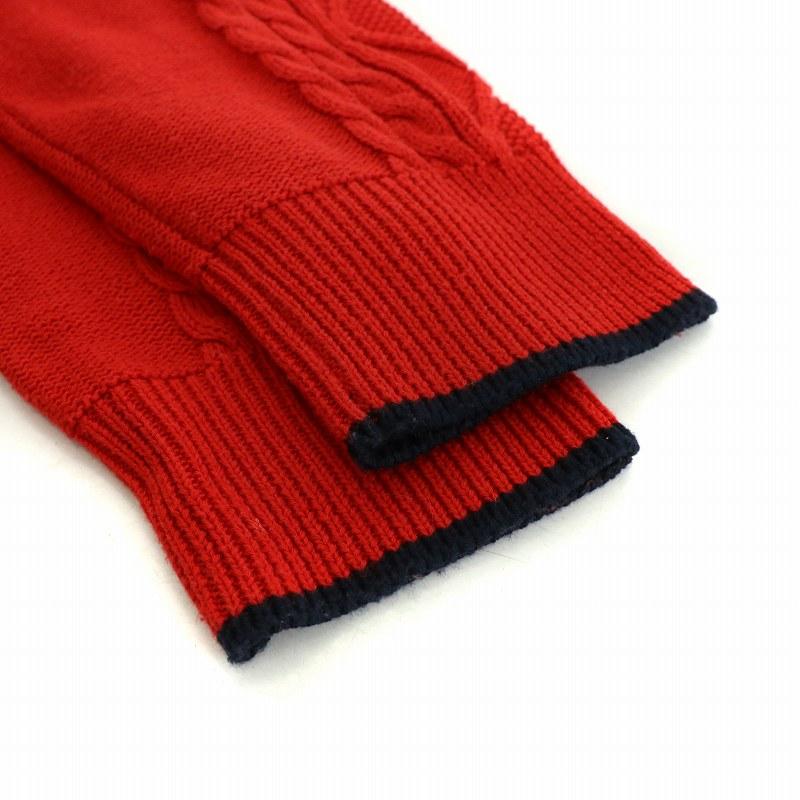 バーバリーブラックレーベル　ケーブルニット　コットン　メンズ　サイズ2　ピンク BURBERRY BLACK LABEL バーバリーブラックレーベル ケーブル