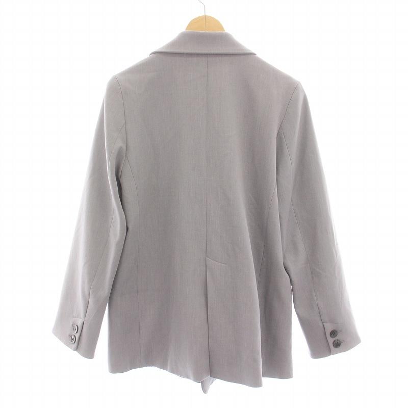 クルーレ crewre ダブルブレストツイルジャケット テーラード