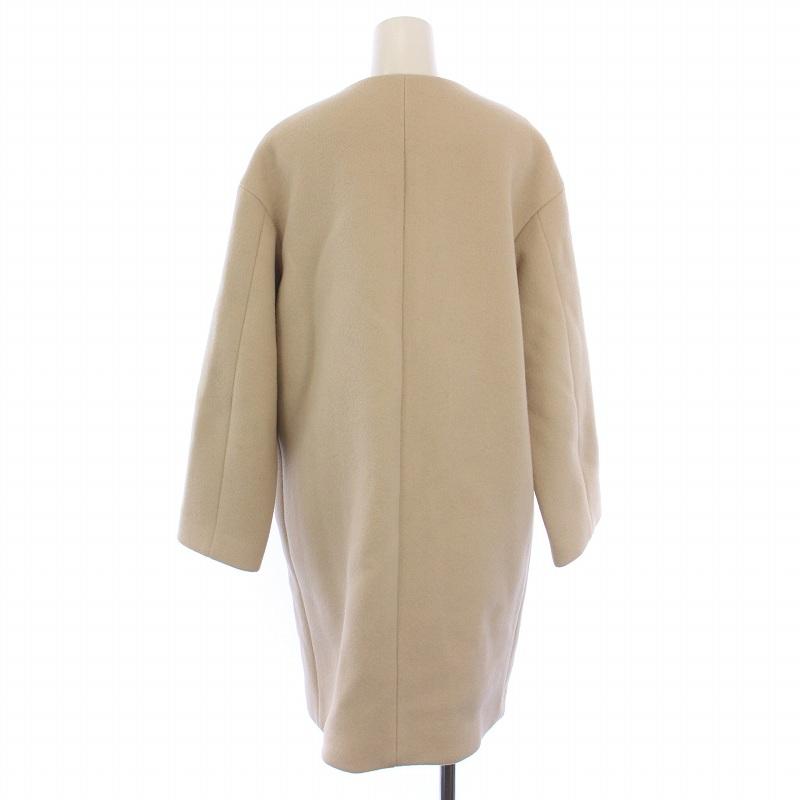 イエナ IENA ノーカラーコート ハーフ ミディアム アウター 38 M 