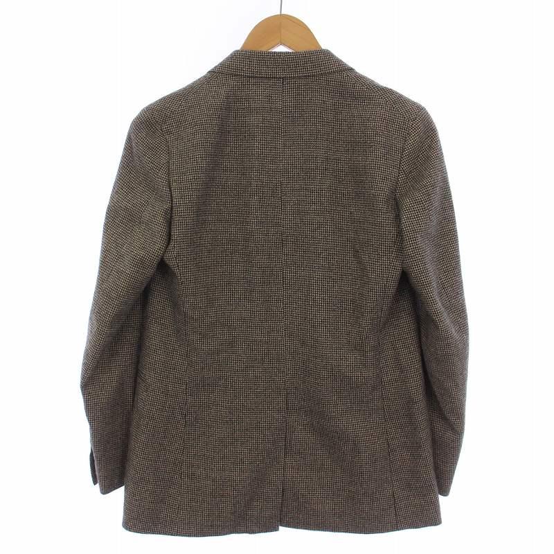 イレーヴ YLEVE テーラードジャケット ダブル ハウンドトゥース 千鳥格