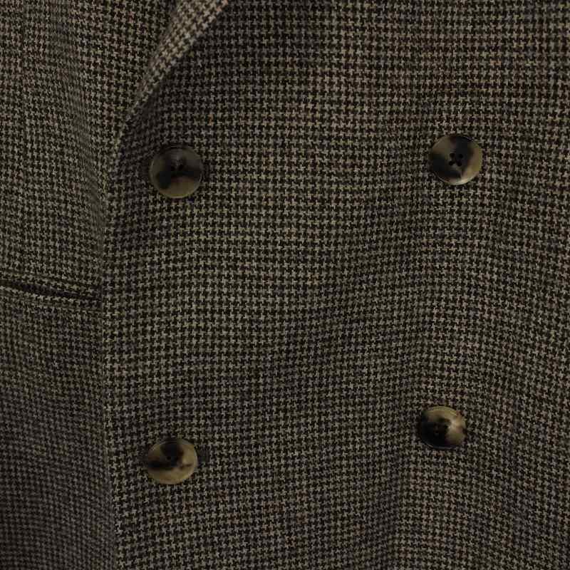 イレーヴ YLEVE テーラードジャケット ダブル ハウンドトゥース 千鳥格