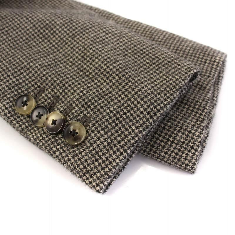 イレーヴ YLEVE テーラードジャケット ダブル ハウンドトゥース 千鳥格