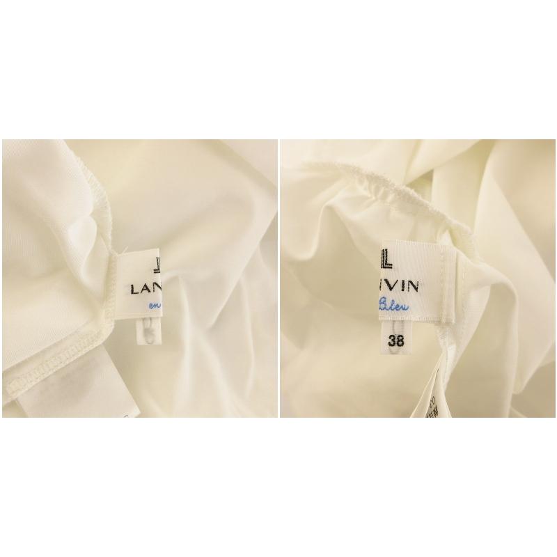 ランバンオンブルー LANVIN en Bleu シャツ ブラウス ノースリーブ 38 