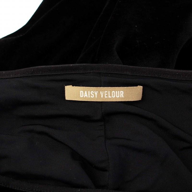 【中古】フォクシー デイジーチューリップドレス ノースリーブワンピース ロング ベロア 40 ブラック 35859 FOXEY（フォクシー） Daisy Tulip Dress デイジーチューリップドレス