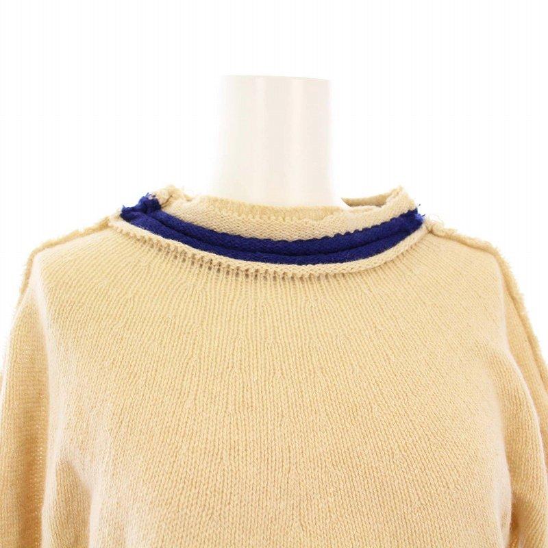 MARNI マルニ 22AW ネックデザインニットセーター GCMD0364Q0 ベージュ系 44 MARNI - MARNI マルニ 22AW ネックデザインニットセーター GCMD0364Q0