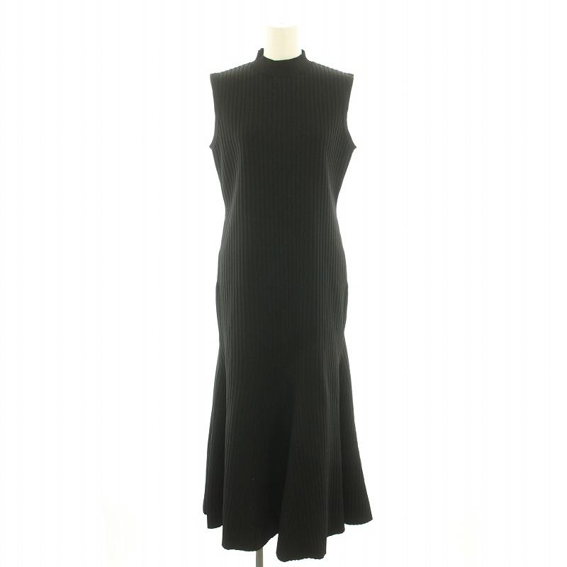 サードマガジン ノースリーブワンピース ロング マキシ丈 9 黒  