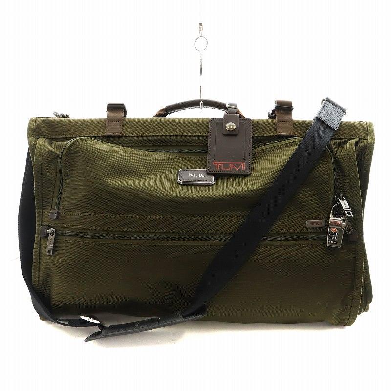 【中古】トゥミ TUMI ガーメントバッグ ショルダーバッグ カーキ /AN31 ●D メンズ TUMI（トゥミ） ガーメントバッグ ショルダーバッグ カーキ /AN31 ○D