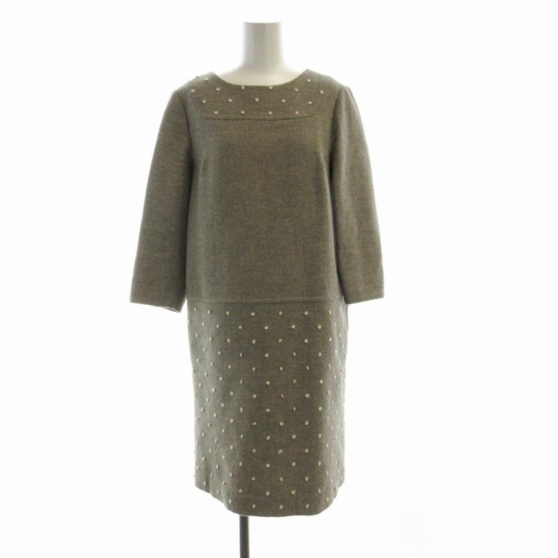 ハナエモリ HANAE MORI ALMA EN ROSE ワンピース ミモレ ロング ドット