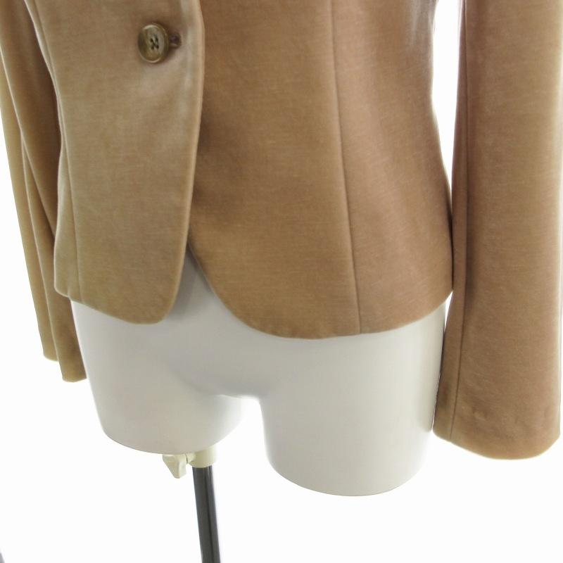 新品 ANAYI ベロア ノーカラージャケット