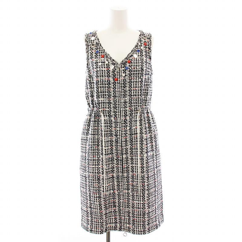 Rene（ルネ） ティシュー TISSUE社生地 ワンピース ひざ丈 Vネック